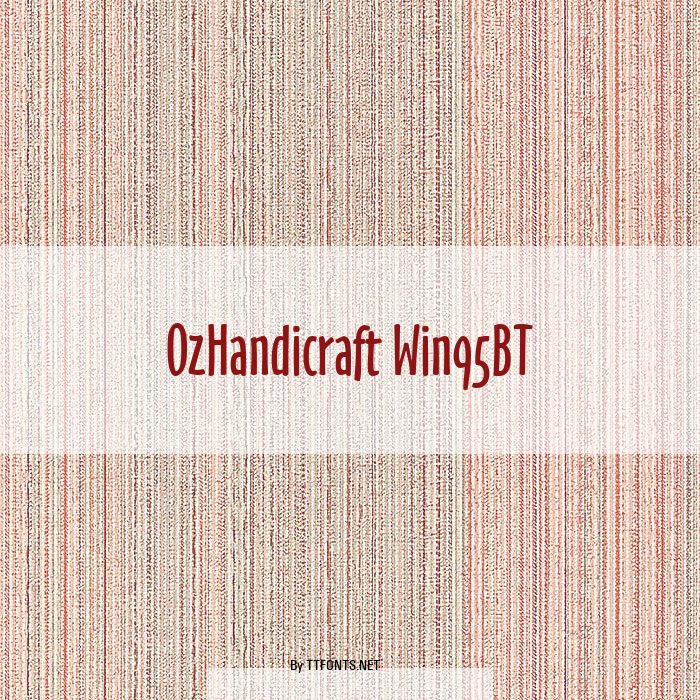 OzHandicraft Win95BT example